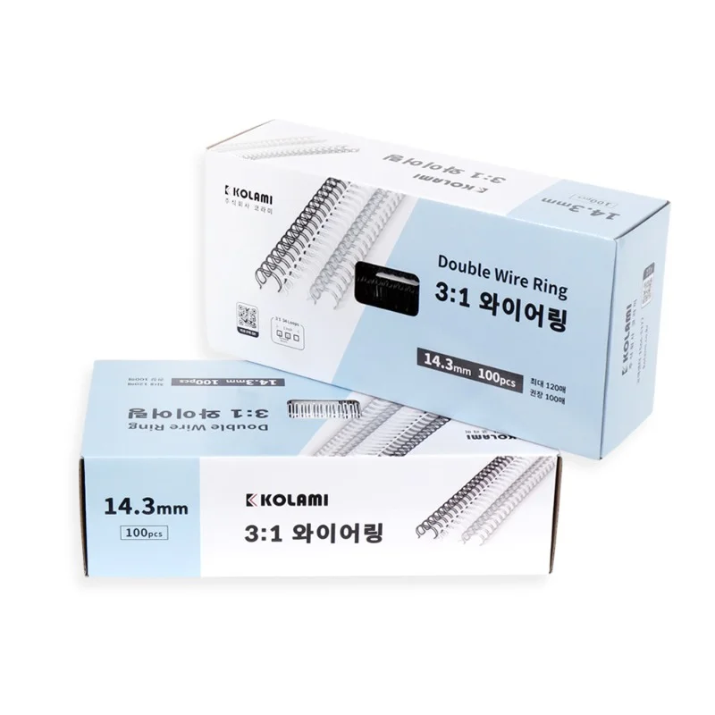 코라미 3:1 와이어링 14.3mm 100개입 에코팩