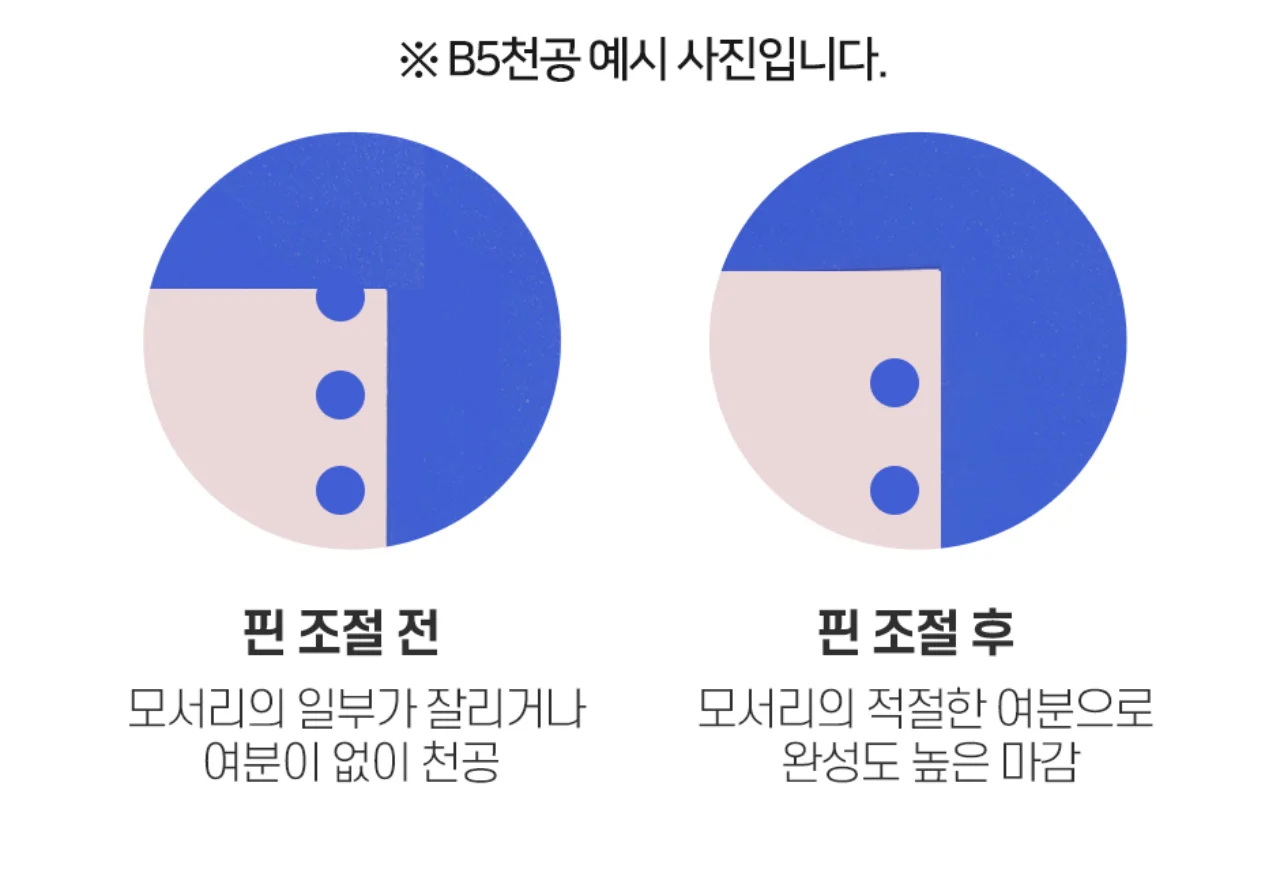 전동 와이어링 제본기 KWB-E2000AC 원형천공 상세 이미지 20