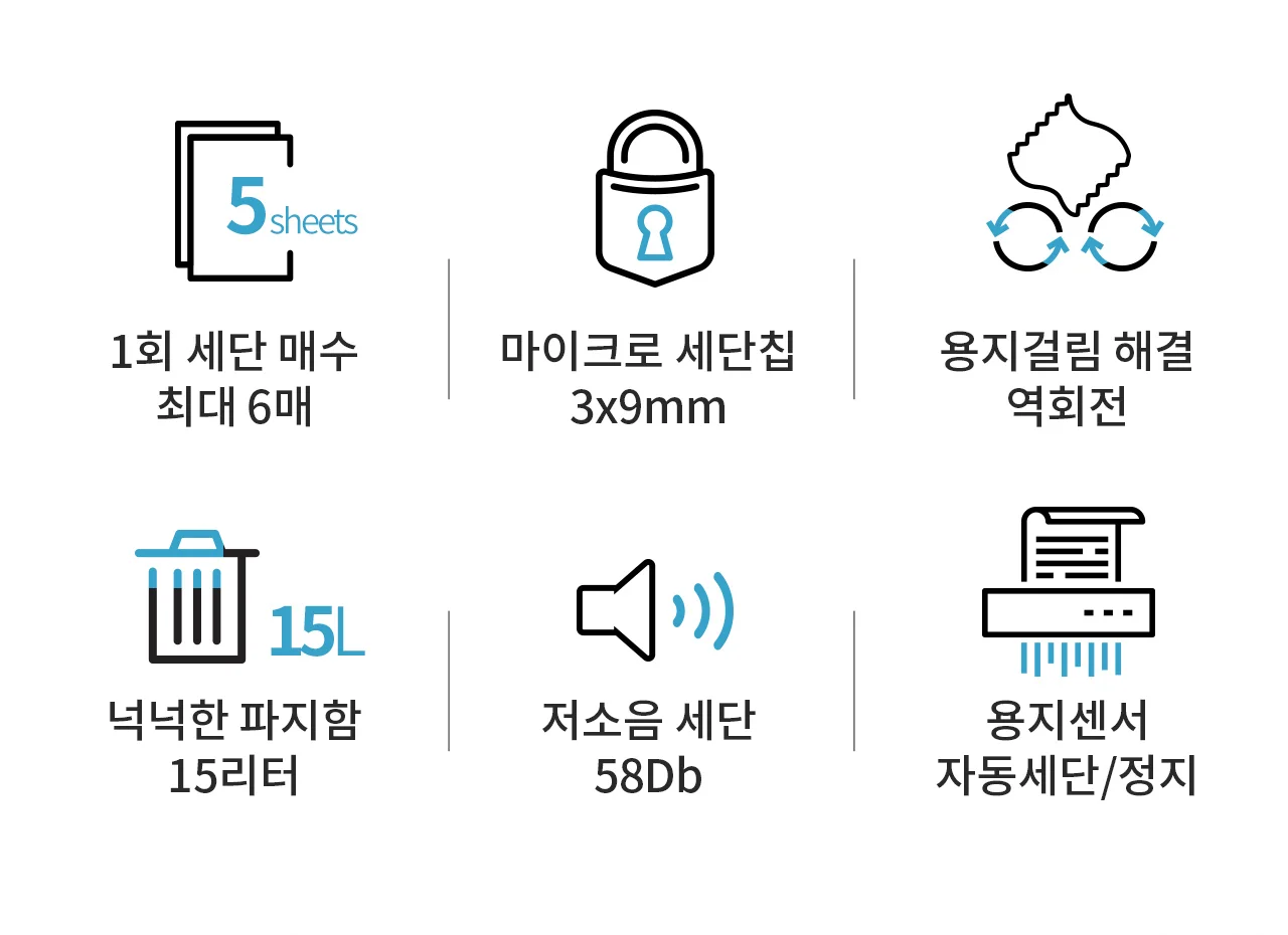 보안 1등급 문서세단기 Security-615C 상세 이미지 4