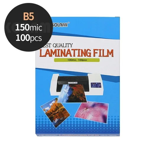 코팅지 B5 150mic 100매 국산필름 코라미