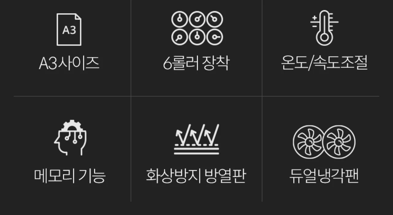 국산 프리미엄 A3코팅기 KOLAMI-R6330 상세 이미지 3